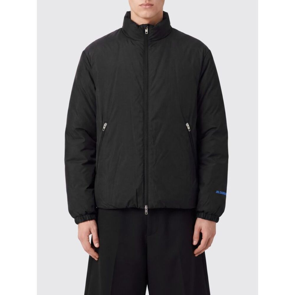 Jil Sander Men Jil Sander Quilted Taffeta Short Puffer Jacket With High Neck